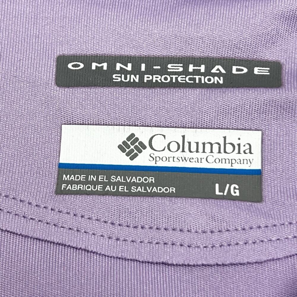 Columbia PFG Omni-Shade Base Layer Long Sleeve Shirt Top Lavender Women's Size L - Picture 4 of 7